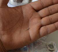 Load image into Gallery viewer, Edelstahl Nasenstecker 0,8 mm Nostril weiß Zirkonia - chic-net.de
