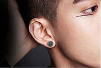 Load image into Gallery viewer, Edelstahl Ohrstecker schwarz 8-10mm Viking Celtic Nordic - chic-net.de
