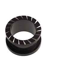 Load image into Gallery viewer, Edelstahl Tunnel schwarz diagonal Silberstreifen Schraubtunnel Rand - chic-net.de
