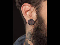 Load image into Gallery viewer, Eisenholz Rosenholz Flesh Plug balinesisches Mandala - chic-net.de
