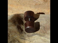 Load image into Gallery viewer, Fake Holz Plug Piercing Narraholz Kreuz Edelstahl - chic-net.de
