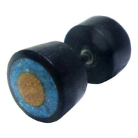 Load image into Gallery viewer, Fake Holzplug Holz Plug Lobe Piercing Inlay Edelstahl Ringe Türkis Stein - chic-net.de

