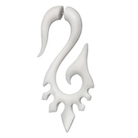 Load image into Gallery viewer, Fake Piercing Bone Edelstahl weiß Spiralen Sterne Spike Ohrstecker Ohrring - chic-net.de
