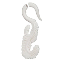 Load image into Gallery viewer, Fake Piercing Bone Edelstahl weiß Spiralen Sterne Spike Ohrstecker Ohrring - chic-net.de
