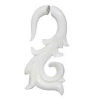 Load image into Gallery viewer, Fake Piercing Bone Edelstahl weiß Spiralen Sterne Spike Ohrstecker Ohrring - chic-net.de

