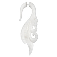 Load image into Gallery viewer, Fake Piercing Bone Edelstahl weiß Spiralen Sterne Spike Ohrstecker Ohrring - chic-net.de
