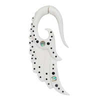 Load image into Gallery viewer, Fake Piercing Bone Edelstahl weiß Spiralen Sterne Spike Ohrstecker Ohrring - chic-net.de
