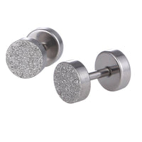 Load image into Gallery viewer, Fake Piercing Expander Glitzer silberfarben Schraubverschluss Edelstahl - chic-net.de
