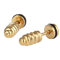 Load image into Gallery viewer, Fake Piercing Expander goldfarben Dübel Schaubverschluss Edelstahl - chic-net.de
