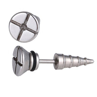 Load image into Gallery viewer, Fake Piercing Expander Schraube silberfarben Schraubverschluss Edelstahl - chic-net.de
