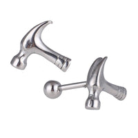 Load image into Gallery viewer, Fake Piercing Expander silberfarben Hammer Werkzeug Schaubverschluss Edelstahl - chic-net.de
