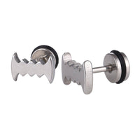 Load image into Gallery viewer, Fake Piercing Expander silberfarben Vampir Gebiss Zähne Schaubverschluss Edelstahl - chic-net.de
