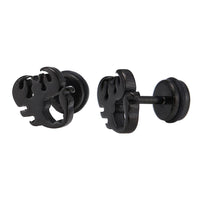 Load image into Gallery viewer, Fake Piercing Expander Skorpion schwarz dicke Scheren Schraubverschluss Edelstahl - chic-net.de
