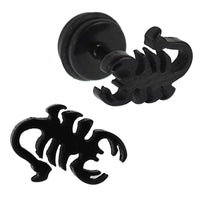 Load image into Gallery viewer, Fake Piercing Expander Skorpion schwarz Schraubverschluss Edelstahl - chic-net.de
