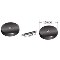 Load image into Gallery viewer, Fake Piercing Plug Viking schwarz Edelstahl 10mm.
