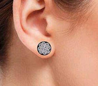 Load image into Gallery viewer, Fake Piercing Plug Viking schwarz Edelstahl 10mm.
