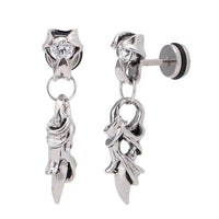 Load image into Gallery viewer, Fake Plug Piercing Edelstahl Zirkonia Stein Spitze Schraubverschluss - chic-net.de
