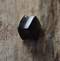 Cargar imagen en el visor de la galería, Flesh Plug Holz Raute Karo dunkel double flared - chic-net.de
