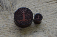 Load image into Gallery viewer, Flesh Plug Holz Sonoholz Baum des Lebens double flared - chic-net.de
