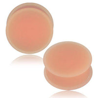 Load image into Gallery viewer, Flesh Plug Silikon ribbed hautfarben Hider Retainer - chic-net.de
