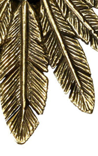 Cargar imagen en el visor de la galería, Flesh Tunnel antik gold Messing Plug zum Einhängen Spalt Federschmuck Indianer - chic-net.de
