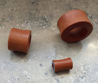 Cargar imagen en el visor de la galería, Flesh Tunnel Sawoholz Rim Inlay dünn Türkis double flared - chic-net.de
