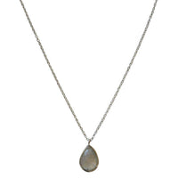 Load image into Gallery viewer, Halskette Karabiner 925 Sterling Silber Edelsteine verstellbar facettiert - chic-net.de
