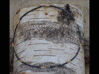 Load image into Gallery viewer, Halskette Lavastein 925 Sterling Silber vergoldet 43cm - chic-net.de
