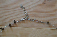 Cargar imagen en el visor de la galería, Halskette Perlen Stein Splitter Bündel Tigerauge braun - chic-net.de
