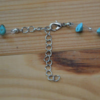 Cargar imagen en el visor de la galería, Halskette Perlen Stein Splitter Bündel Türkis 42-48cm - chic-net.de
