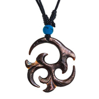 Cargar imagen en el visor de la galería, Halskette Perlmutt verstellbar Baumwolle Muschel Kette handgeschnitzt Türkis Stein Tomoe - chic-net.de
