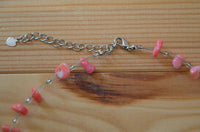 Cargar imagen en el visor de la galería, Halskette Rosenquarz Perlen Stein Splitter Bündel rosa - chic-net.de
