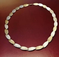 Load image into Gallery viewer, Halskette Silber 925 vergoldet Blätter gold 25cm - chic-net.de
