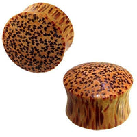 Cargar imagen en el visor de la galería, hell Holz Plug Punkte Muster Kokosholz handmade - chic-net.de
