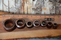 Cargar imagen en el visor de la galería, Holz Flesh Tunnel Kokosholz Inlay Tamarindenholz braun - chic-net.de
