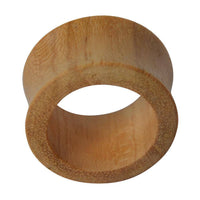 Cargar imagen en el visor de la galería, Holz Flesh Tunnel Krokodilholz hell leicht konvex double flared - chic-net.de
