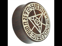 Cargar imagen en el visor de la galería, Holz Plug Auge Dreieck dreigeteilt silber double flared - chic-net.de
