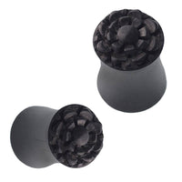 Load image into Gallery viewer, Holz Plug dunkel dreilagige hohe Blume Eisenholz - chic-net.de
