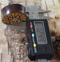 Load image into Gallery viewer, Holz Plug Gothic Kreuz gold double flared - chic-net.de
