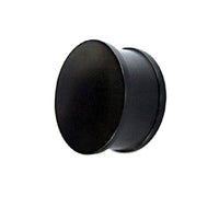 Load image into Gallery viewer, Holz Plug konkav Eisenholz Punktestruktur schwarz - chic-net.de
