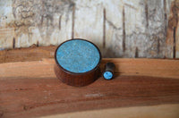 Load image into Gallery viewer, Holz Plug Sonoholz Crushed Türkis Inlay double flared - chic-net.de
