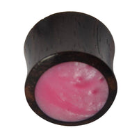 Cargar imagen en el visor de la galería, Holz Plug Sonoholz rosa schillernd Resin Inlay double flared - chic-net.de
