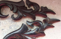 Cargar imagen en el visor de la galería, Holz schwarz 8mm Lobe Piercing Hook Flame 8cm lang - chic-net.de
