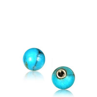 Cargar imagen en el visor de la galería, Holz Stein Kugel Bauchnabelpiercing Schraubgewinde Edelstahl Piercing Ersatz - chic-net.de
