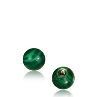 Cargar imagen en el visor de la galería, Holz Stein Kugel Bauchnabelpiercing Schraubgewinde Edelstahl Piercing Ersatz - chic-net.de
