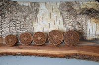 Cargar imagen en el visor de la galería, Holz Teakholz Plug Ornament braun double flared - chic-net.de
