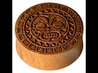 Load image into Gallery viewer, Holz Teakholz Plug Sonnen Maske double flared - chic-net.de
