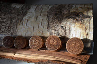 Load image into Gallery viewer, Holz Teakholz Plug Sonnen Maske double flared - chic-net.de
