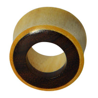 Load image into Gallery viewer, Holz Tunnel Krokodilholz Eisenholz Inlay hell schwarz - chic-net.de
