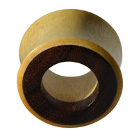 Load image into Gallery viewer, Holz Tunnel Krokodilholz Eisenholz Inlay hell schwarz - chic-net.de
